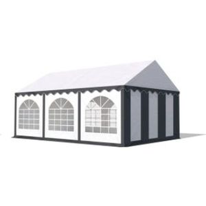 Classic Plus Partytent PVC 5x5x2 mtr in Wit-Antraciet