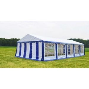 Classic Plus Partytent PVC 5x10x2 mtr in Wit-Blauw