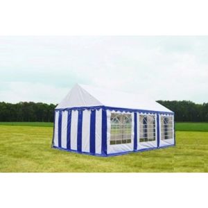 Classic Plus Partytent PVC 4x6x2 mtr in Wit-Blauw