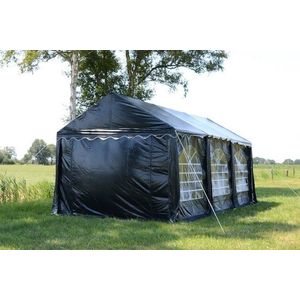 Premium Partytent PVC 4x8x2 mtr in Zwart