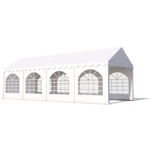 Professionele Partytent PVC 6x8x2,3 mtr in Wit