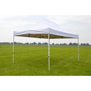 Opvouwbare Easy Up Partytent 3×4,5 meter Premium , Wit