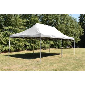 Partytent Professionele Easy Up 3 x 6 meter zonder zijwanden in Wit