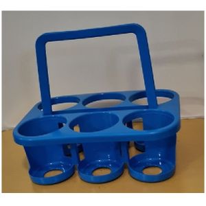 Centi Home Flessendrager - Flessentas - 28 x 32,5 x 23,5 cm - Blauw