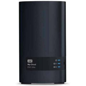 Western Digital My Cloud EX2 Ultra 3.5 Inch 2 bay My Cloud EX2 Ultra NAS, 0TB, Zwart