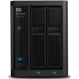 WD 4 TB My Cloud Pro PR2100 Professionele serie 2-bay netwerkaangesloten opslag - NAS - WDBBCL0040JBK-EESN