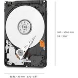 WD Blue WSPZX Vaste schijf 2 TB intern SATA 3 5400 tpm buffer: MB