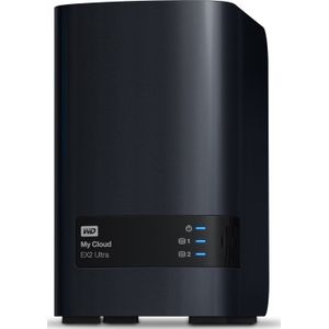 Western Digital My Cloud EX2 Ultra 3.5 Inch 2 bay My Cloud EX2 Ultra NAS, 6TB, Zwart