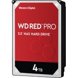 Western Digital Red Pro 4TB, WD4003FFBX, 8,9 cm (3,5 inch) NAS interne harde schijf - 7200 RPM, rood