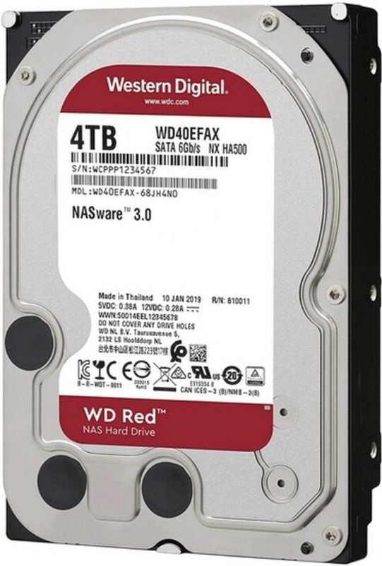 Western Digital Red - Interne Harde Schijf - 4 TB - NAS