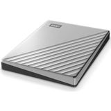 WD My Passport Ultra 2 TB (Compatibel met PC, Xbox en PS4, Software voor apparaatbeheer en back-up met wachtwoordbeveiliging, 256-bits AES-hardwareversleuteling) Zilver