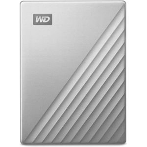 WD My Passport Ultra 2 TB (Compatibel met PC, Xbox en PS4, Software voor apparaatbeheer en back-up met wachtwoordbeveiliging, 256-bits AES-hardwareversleuteling) Zilver