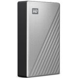 WD My Passport Ultra 4 TB (Compatibel met PC, Xbox en PS4, Software voor apparaatbeheer en back-up met wachtwoordbeveiliging, 256-bits AES-hardwareversleuteling) Zilver