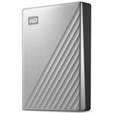 WD My Passport Ultra 4 TB (Compatibel met PC, Xbox en PS4, Software voor apparaatbeheer en back-up met wachtwoordbeveiliging, 256-bits AES-hardwareversleuteling) Zilver