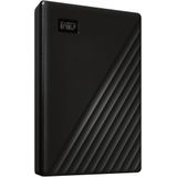 Western Digital WDBPKJ0040BBK-WESN, WD – My Passport 4 TB – draagbare externe harde schijf met automatische back-up en wachtwoordbeveiliging, compatibel met pc, Xbox en PS4, zwart