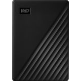 Western Digital WDBPKJ0040BBK-WESN, WD – My Passport 4 TB – draagbare externe harde schijf met automatische back-up en wachtwoordbeveiliging, compatibel met pc, Xbox en PS4, zwart