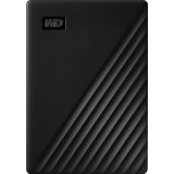 Western Digital WD My Passport Portable HDD USB 3.0 van 2 TB met software voor apparaatbeheer, back-up en wachtwoordbeveiliging - Zwart - Geschikt voor PC, Xbox en PS4