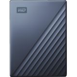 WD My Passport for Mac 2 TB draagbare harde schijf (draagbare opslag, slank ontwerp, geschikt voor Time Machine, WD Discovery-software, wachtwoordbeveiliging) Midnight Blue