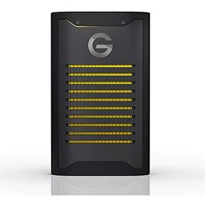 G-Technology ArmorLock verschlüsselte NVMe SSD 2 TB (Hardware Verschlüsselung, bis 1000 MB/s lesen, Staub-/wasserbeständig, inklusive App) schwarz, 0G10484-1