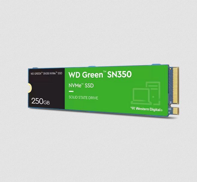 Western Digital - Green SN350 - M.2 SSD - 250 GB - PCI Express 3.0 TLC NVMe
