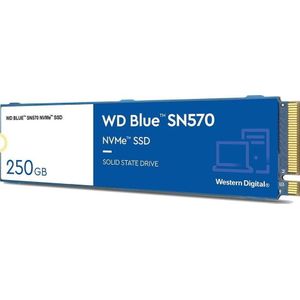 Western Digital - WD Blue SN570 - NVMe SSD - 250 GB - M.2 2280 - Leessnelheid tot 3300 MB/s