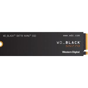 WD_BLACK SN770 500 GB NVMe interne gaming SSD; PCIe Gen4-technologie, tot 5000 MB/s leessnelheid, M.2