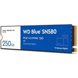 Western Digital WDS500G3B0E Blue SN580 NVMe SSD 500 GB (PCIe Gen4 x4 tot 4.000 MB/s lezen M.2 2280 nCache 4.0 technologie) Blauw