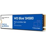 Western Digital WDS100T3B0E Blue SN580 NVMe SSD 1 TB (PCIe Gen4 x4 tot 4.000 MB/s lezen M.2 2280 nCache 4.0 technologie) Blauw