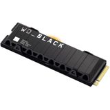 WD _BLACK SN850X NVMe SSD met Heatsink 2TB interne SSD (gaming-geheugen, PCIe Gen4-technologie, 7300 MB/s lezen, 6600 MB/s schrijven) zwart