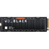WD _BLACK SN850X NVMe SSD met Heatsink 2TB interne SSD (gaming-geheugen, PCIe Gen4-technologie, 7300 MB/s lezen, 6600 MB/s schrijven) zwart