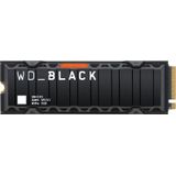 WD_BLACK SN850X NVMe SSD 2 TB met koelelement (voor PlayStation 5, leessnelheden tot 7300 MB/s, schrijfsnelheden 6600 MB/s, Game Mode 2.0, laadvoorspelling, PCIe Gen43-interface)