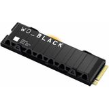 WD _BLACK SN850X NVMe SSD met Heatsink 1TB interne SSD (gaming-geheugen, PCIe Gen4-technologie, 7300 MB/s lezen, 6300 MB/s schrijven) zwart, harde schijf