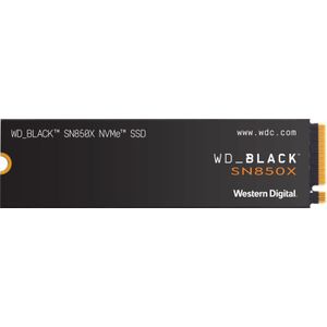 WD _BLACK SN850X NVMe SSD 2TB interne SSD (gaming-geheugen, PCIe Gen4-technologie, 7300 MB/s lezen, 6600 MB/s schrijven) zwart