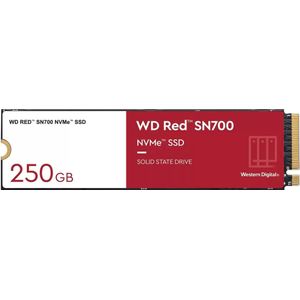 WD Red SN700 250GB NVMe SSD for NAS devices, with robust system responsiveness and exceptional I/O performance