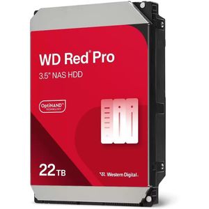 Western Digital Red Pro 22TB SATA III 3,5"" harde schijf - 7200 RPM, 512 MB cache, 2025