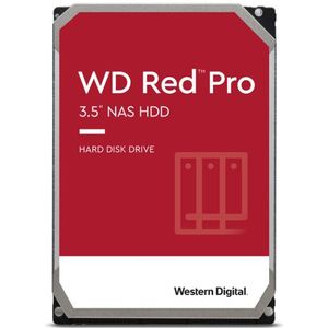 Western Digital WD Red Pro NAS Harde Schijf 20 TB (NASware-firmware Voor Compatibiliteit, 3,5 Inch, 7200 RPM, SATA 6 Gb/s, CMR, Werkbelasting 180 TB/jaar)