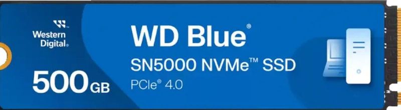 WD Blue SN5000 SSD - 500GB - M.2 - PCI Express 4.0 - PS5
