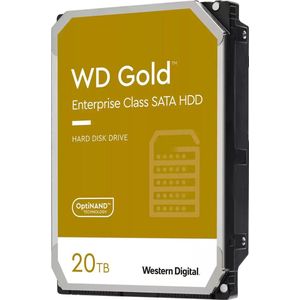 Western Digital Gold interne harde schijf 20 TB 7200 RPM 512 MB" SATA III