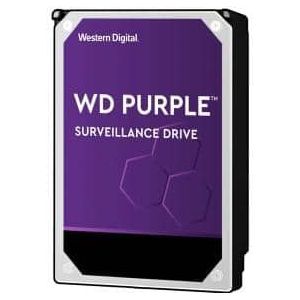 WD Purple Interne harde schijf bewaking 3,5 inch 4 TB, AllFrame-technologie, 180 BT/jaar, 256 MB cache, 3 jaar garantie