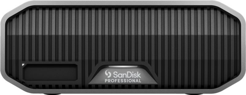 SanDisk Professional 12 TB G-Drive Project, met Mag Pro-Blade SSD sleuf, Thunderbolt 3, USB (10 Gbit/s), enterprise class harde schijf 7.200 rpm, leessnelheid tot 250 MB/s