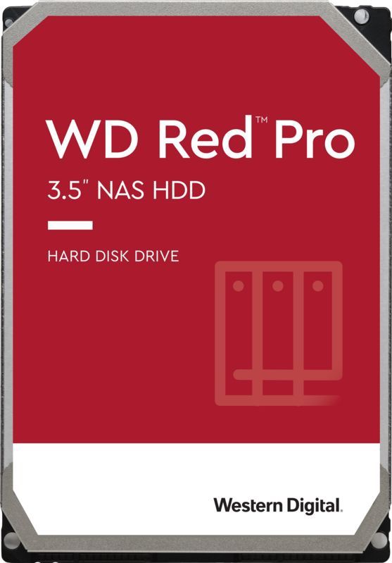 WD - Red Pro WD142KFGX - Harde Schijf - 14TB - 3,5 inch - Geoptimaliseerd voor NAS