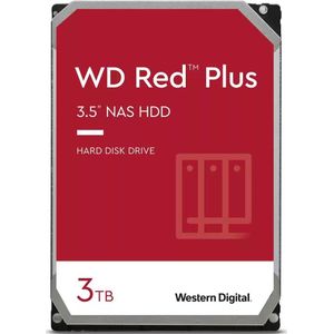 Western Digital Red Plus - Interne harde schijf - NAS HDD - 256MB Cache - 3TB