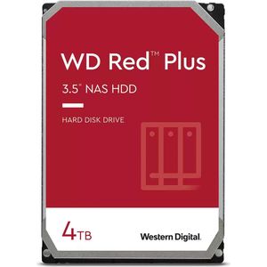 Western Digital Red Plus - Interne Harde Schijf - 4 TB - 256MB Cache - NAS HDD