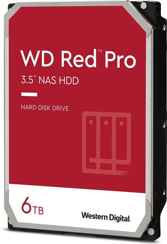 Western Digital - Red Pro - Interne Harde Schijf - 6 TB - 256MB Cache