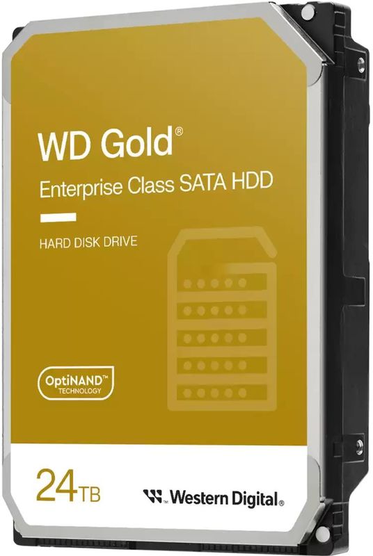 WD - Gold - Harde Schijf - 24 TB - 3.5" - CMR