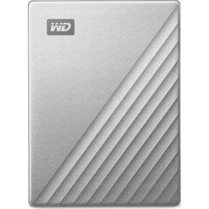 Western Digital 2,5 inch WD My Passport Ultra Mac 6TB zilver USB-C/USB3.0 HDD 6,35cm 2,5Zoll Metal finish RTL draagbaar external