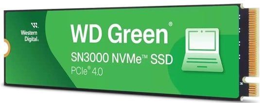 Western Digital - GREEN SN3000 - NVMe SSD - 2 TB - PCIe Gen4