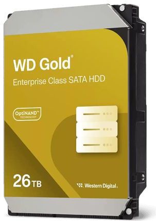 WD - Gold - Harde Schijf - 26TB - SATA-600 - 3.5" - Interne