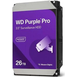 Western Digital - WD Purple Pro - Harde Schijf - 26 TB - Voor Intelligente Video - Met AllFrame-technologie