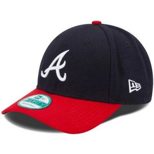 New Era Baseballpet voor heren van The League Atlanta Braves in officiële teamkleur, blauw, één maat